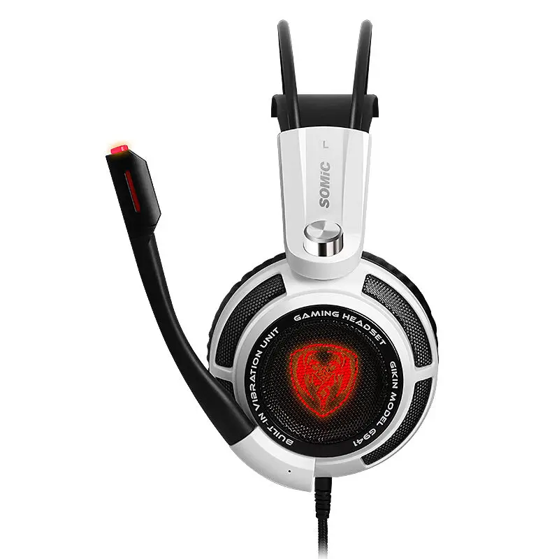 Somic G941 профессиональный игровой гарнитуры 7 1 Surround Sound вибрации Функция USB Игровые