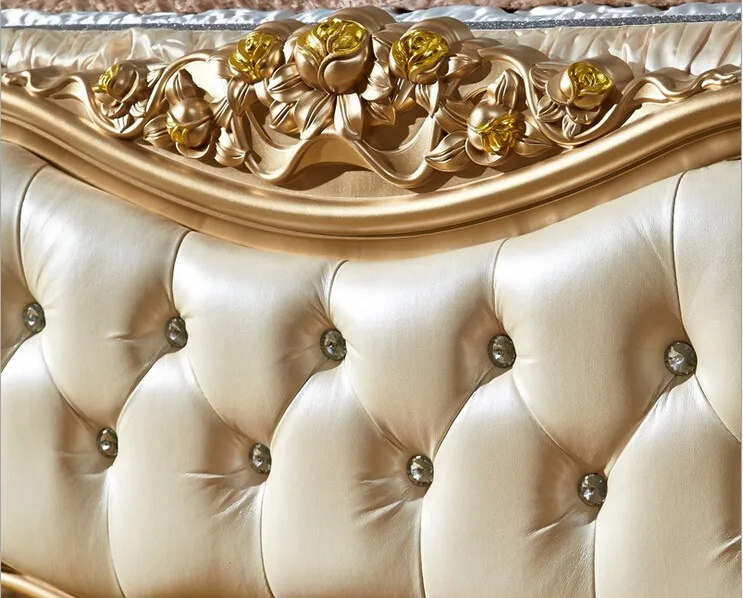 Мягкая Двуспальная Кровать во французском стиле 0409 318|french double bed|soft bedbed design |