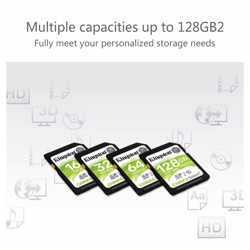Карта памяти Kingston Micro SD 64 ГБ 128 SDS до 80 МБ/с./с класс 10 UHS-I U1 SDHC SDXC карты для камеры |