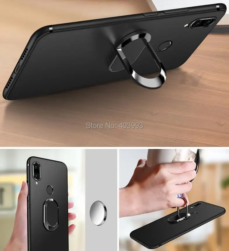 Мягкий чехол для UMIDIGI Power подставка с магнитным кольцом держатель пальца из ТПУ