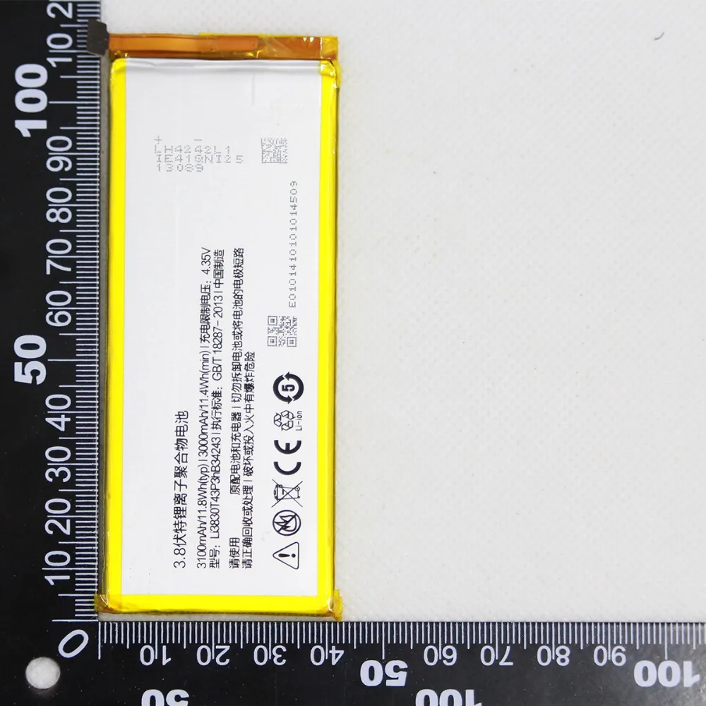 5 шт./Лот Новый аккумулятор для ZTE Nubia 3100 мАч Li3830T43P3hB34243 Z7 MAX NX505J умная