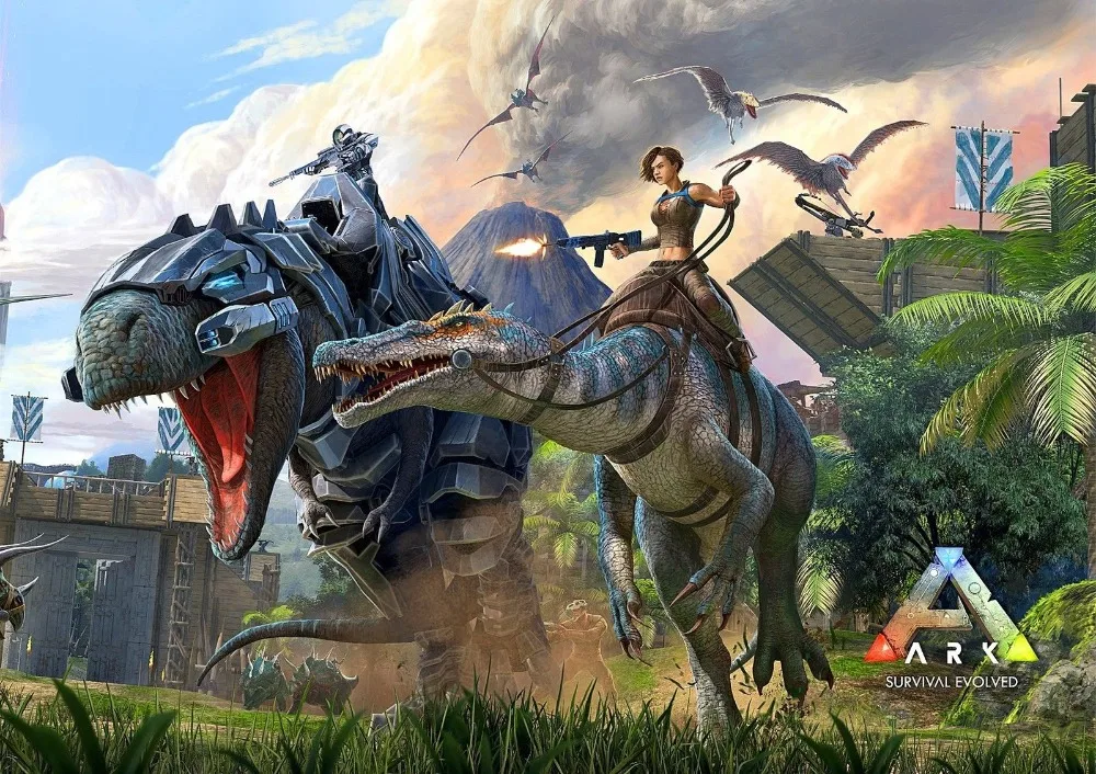Ковчег постер выживающая эволюция Хит новая игра 2018 Xbox Шелковый декоративная