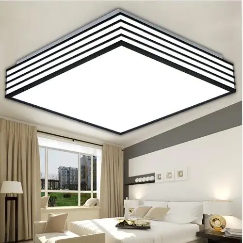 

Square Led Ceiling Lights living lamparas LED light fixtures bedroom led kitchen lamp moderne luminaire 110/220V ceiling lamp