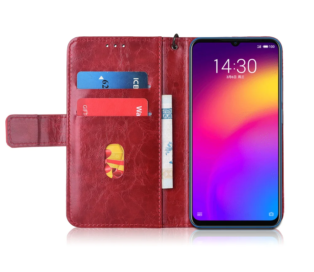 Кожаный чехол-книжка для Meizu Note 9 чехлы из ТПУ с цветочным принтом 100% специальный