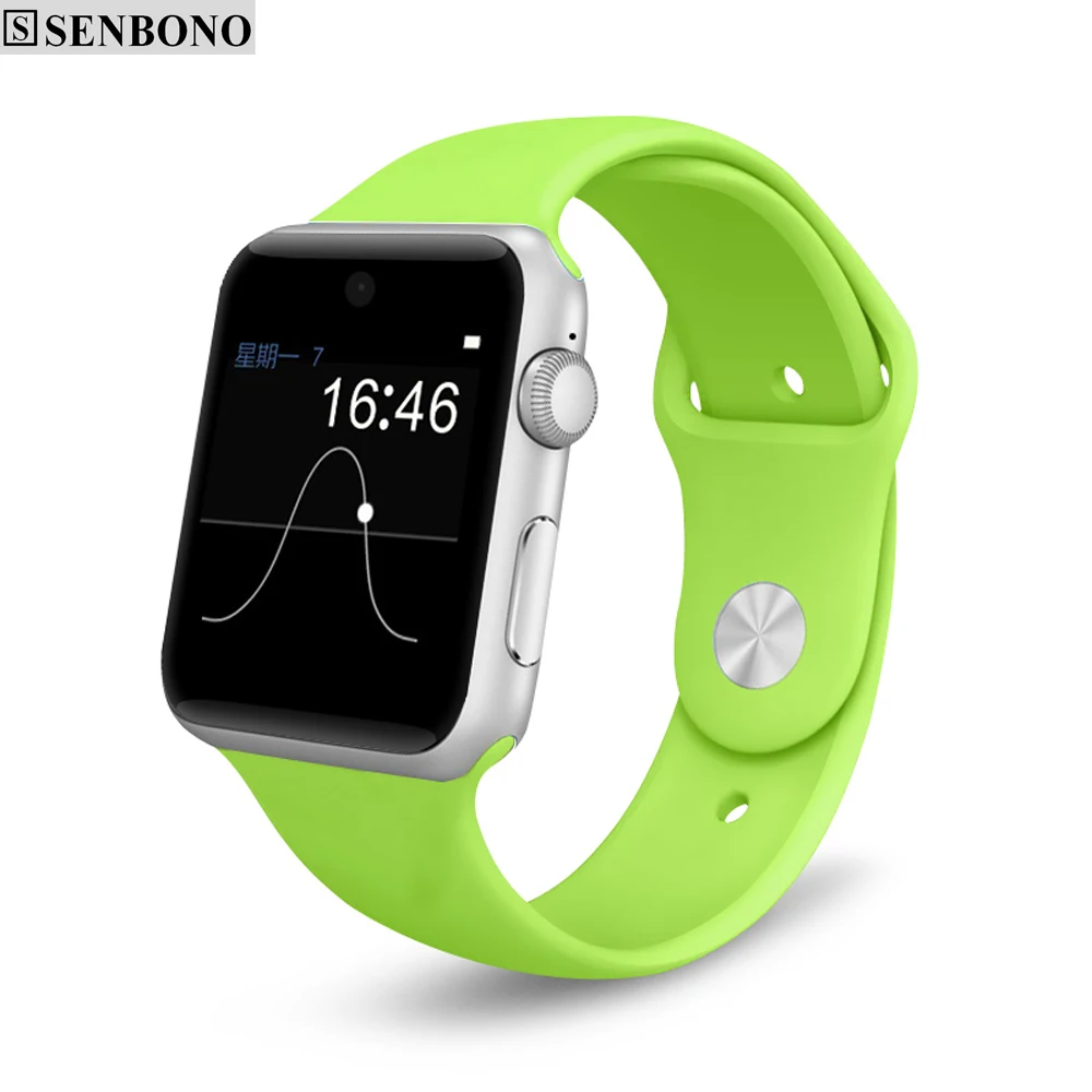 SENBONO DM09 Bluetooth Смарт-часы 2.5D ARC HD экран SmartWatch поддержка sim-карты телефон часы для IOS