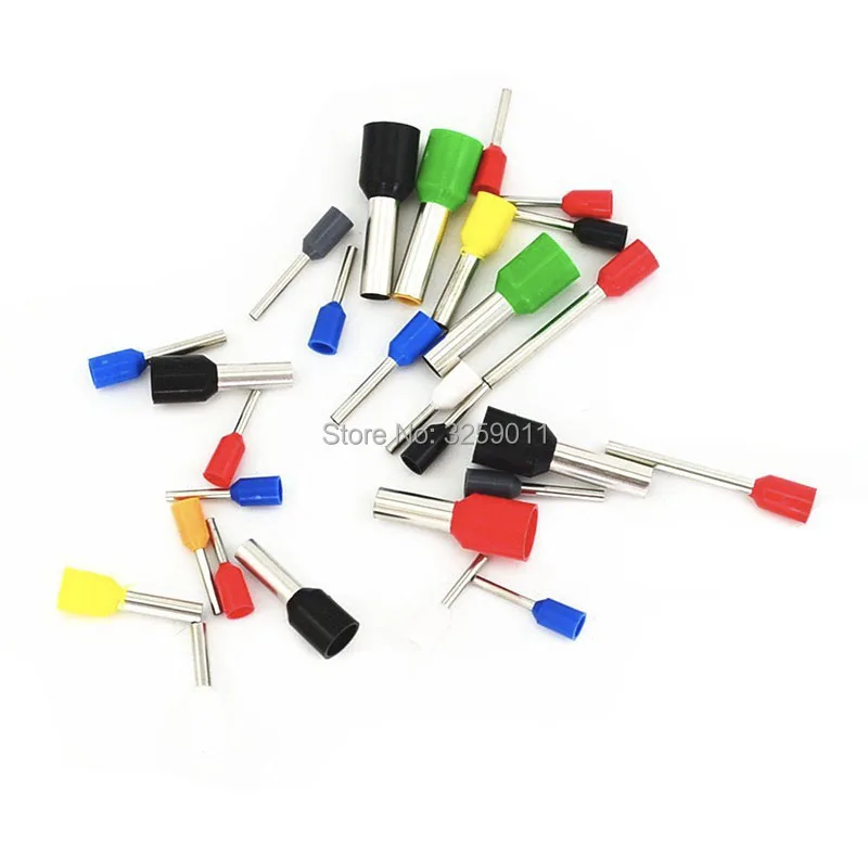 1000PCS E10-18 Electrical Crimp tubular Pre-Insulating Terminal Block Wire Connector Cable Cord End Ferrule AWG 7 10.0mm | Обустройство