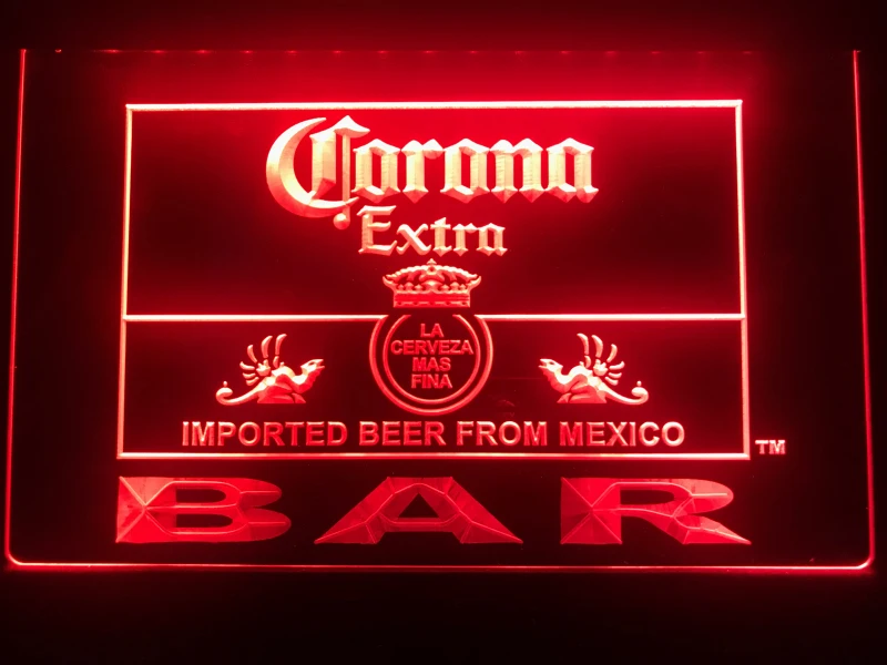 Светодиодный неоновый светильник Corona Extra Beer Bar 418