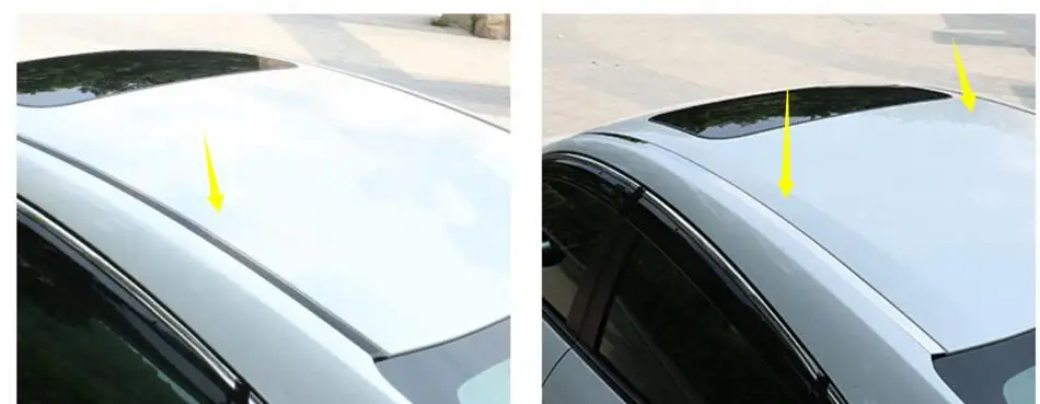 2 шт из нержавеющей обновления ремонт крыши Декоративные Артикул для Honda Civic