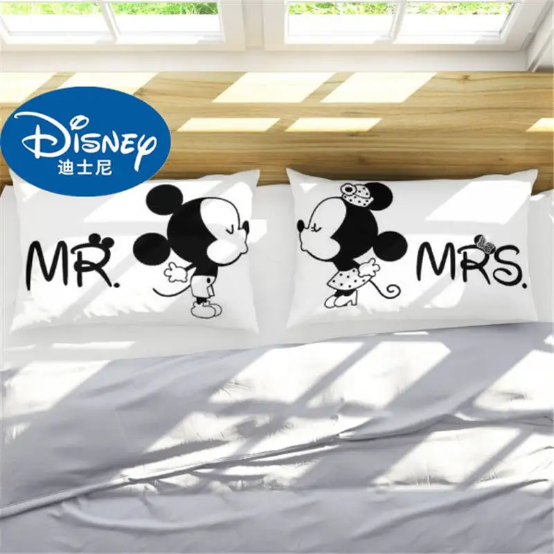 Mickey Mouse -9 Disney черный, белый цвет Микки и Минни Маус Мышь наволочки, домашний текстиль 2 шт. пара наволочка декоративные Pillowshams Гостиная подарок - Цвет: Mickey Mouse -9