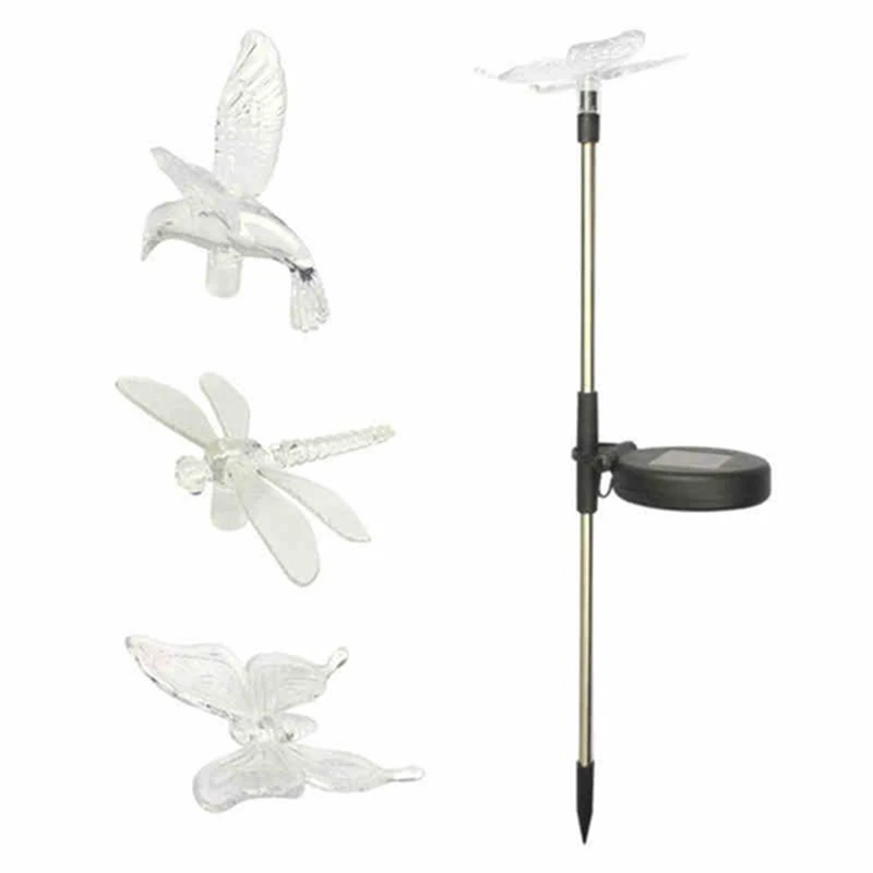 

Solar Power LED Light Butterfly Dragonfly Bird Outdoor Garden Lawn Pathway Landscape Lamp --M25