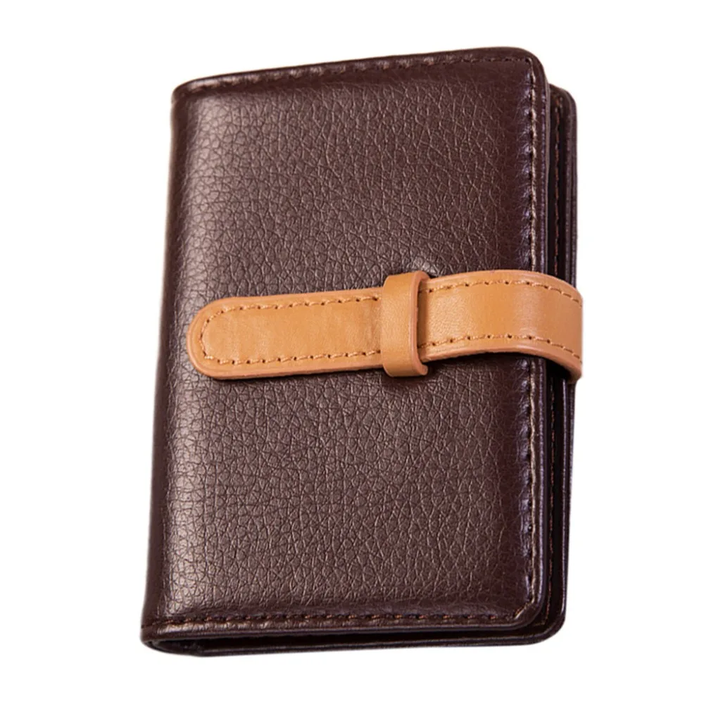 Wallet Men's Vintage Leather Sewing Brand Luxury Short Slim Credit Card A1 | Багаж и сумки