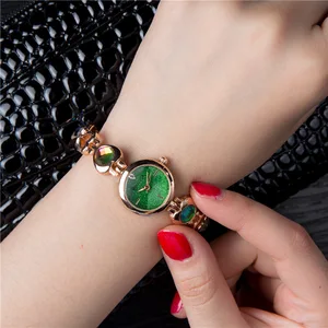 Женские золотые винтажные роскошные часы 2018, женские часы с браслетом, женские брендовые роскошные часы из нержавеющей стали с Стразы