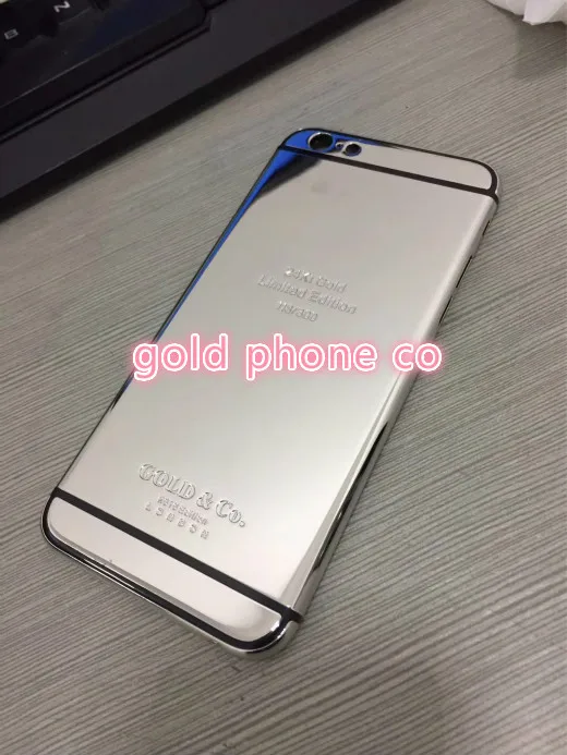 Роскошная задняя крышка для телефона превосходное качество 6s 24-каратное золото