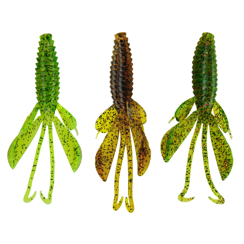

Hyaena 6pcs 10cm 11.7g Soft Bait Lure Wobblers Carp Fishing Silicone Artificial Bait Lobster Worm Shrimp Pesca Tackle