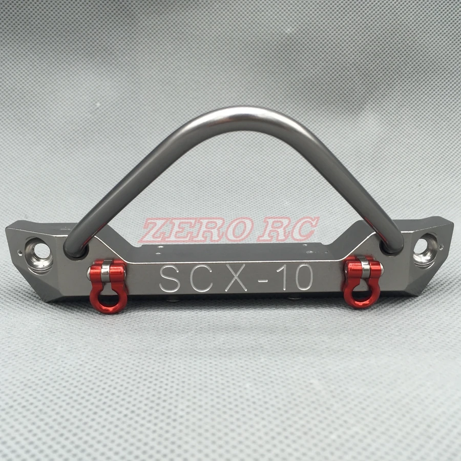 RC 1/10 осевой SCX10 JEEP Honcho CNC сплав яд передний бампер Bull Bar с буксирные скобы