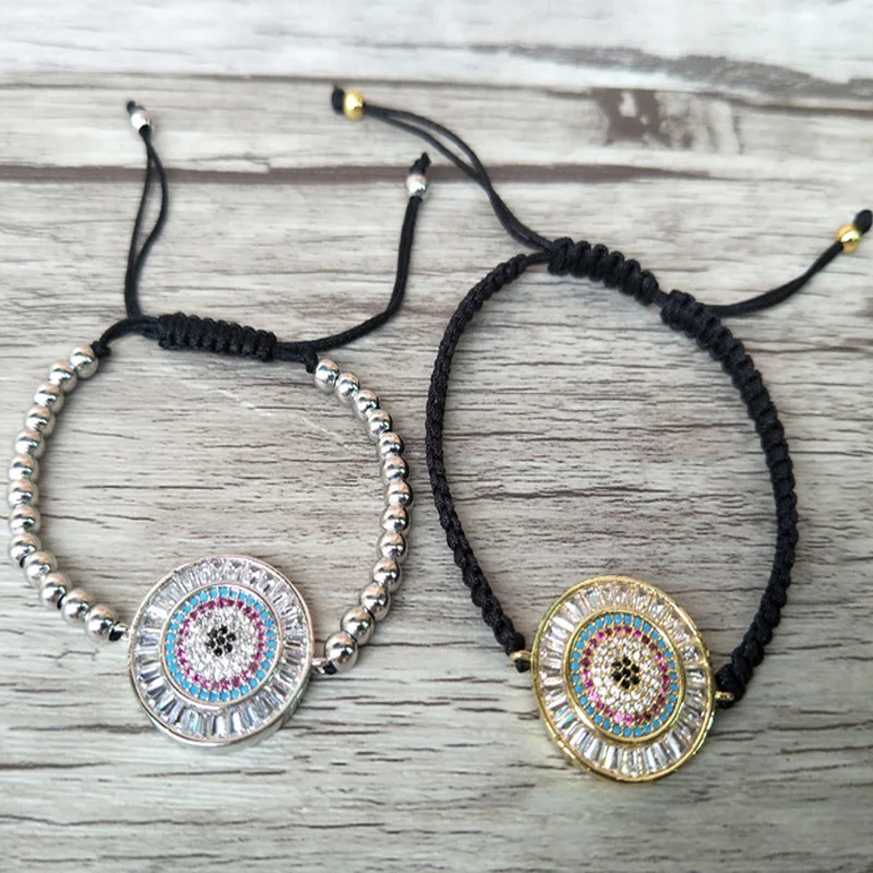 5 шт. микро закрепка из фианита соединитель шарм и круглые бусины браслет