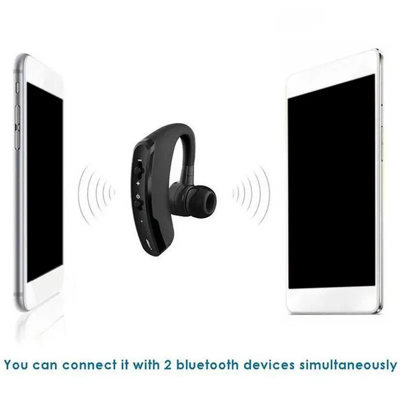 1 шт. V9 Csr Handsfree Беспроводные Bluetooth наушники шумоподавление Бизнес гарнитура с микрофоном Спорт Auriculares для Xiaomi