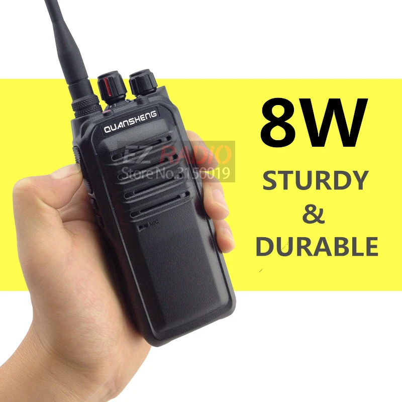 Портативная рация QuanSheng TG 1680 8W Дальность действия 10 км UHF400 470MHz профессиональная 16
