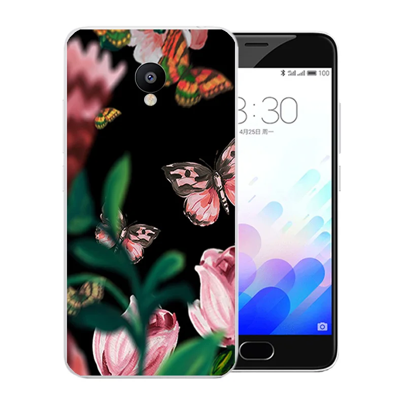 For Meizu M3/Meizu M3 Mini Black Matte Phone Case M3S/Meizu M3S Bag Hook Pattern Silicone Soft Full Protect Shell |