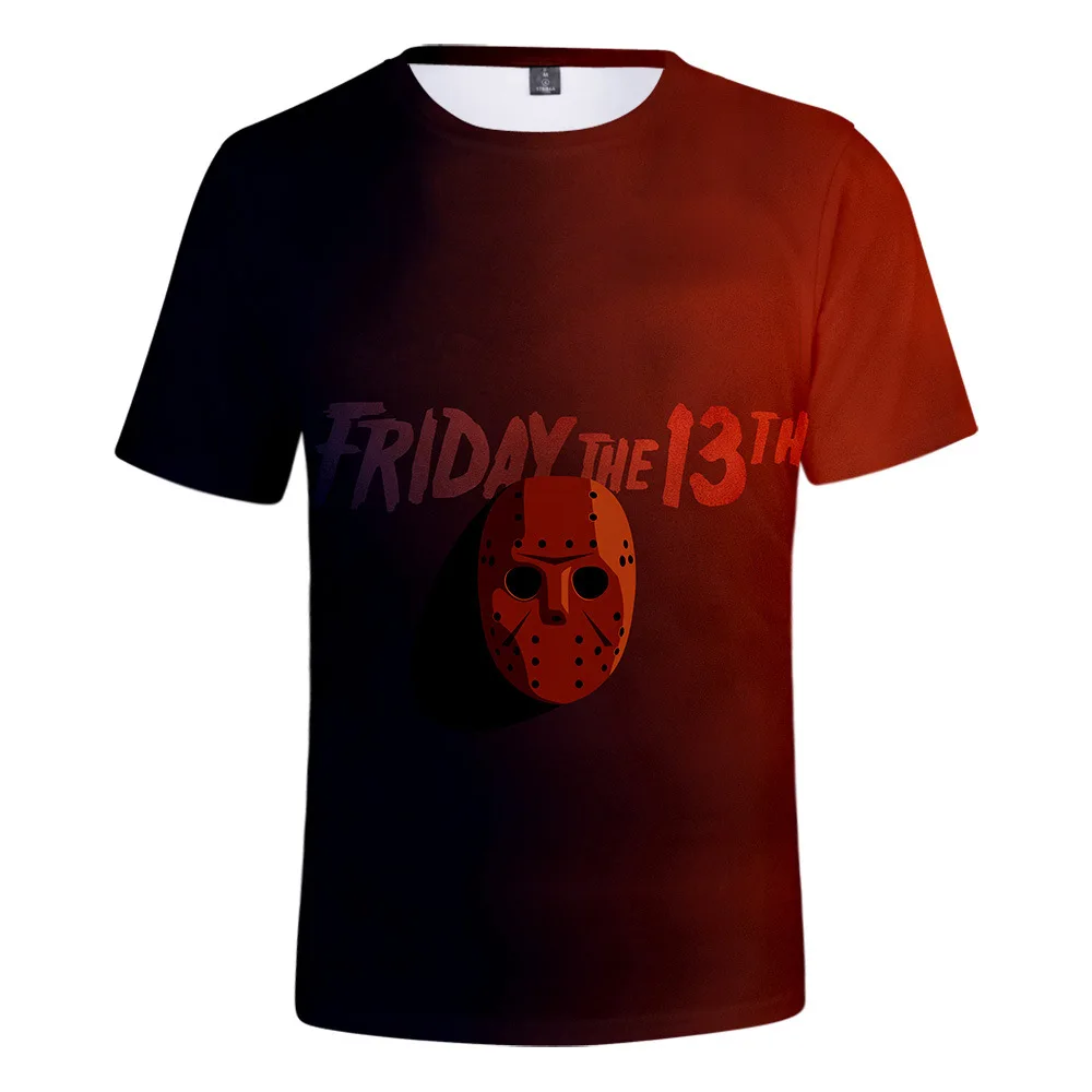 New Fashion Couples Men Women Unisex Friday the 13th The Game Funny T Shirts 3D Print No Cap Casual Hip Hop Kid Tee Top 2XS-4XL | Мужская