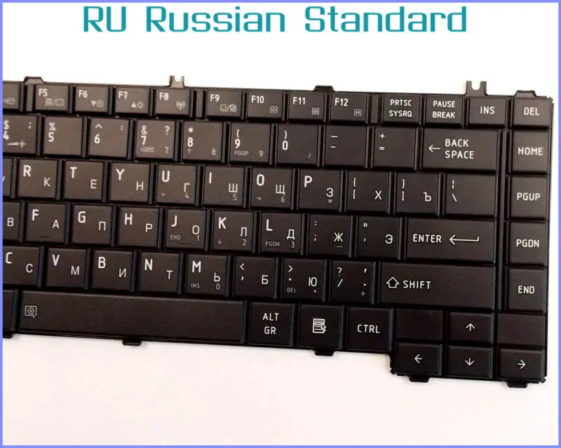 Русская версия клавиатуры для ноутбука Toshiba Satellite L645D-S4056 S4030 S4040 L645D-4050 S4029 L645-S4055 |