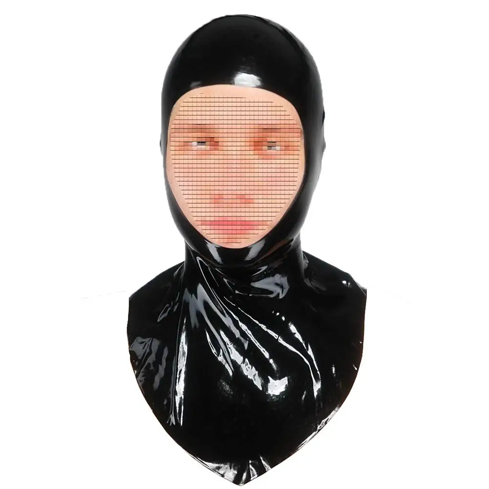 Латекс резиновая маска длинный палача с молнией bdsm секс игрушки для пар БДСМ игры