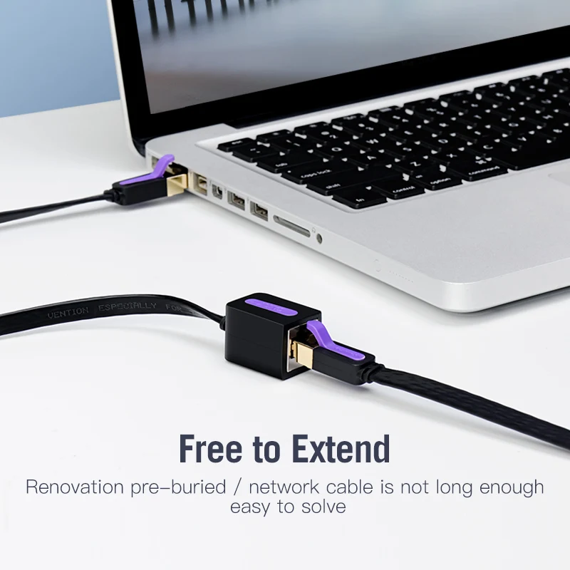 Vention Ethernet Удлинительный кабель Cat7 папа-мама RJ45 Сетевой удлинитель адаптер для