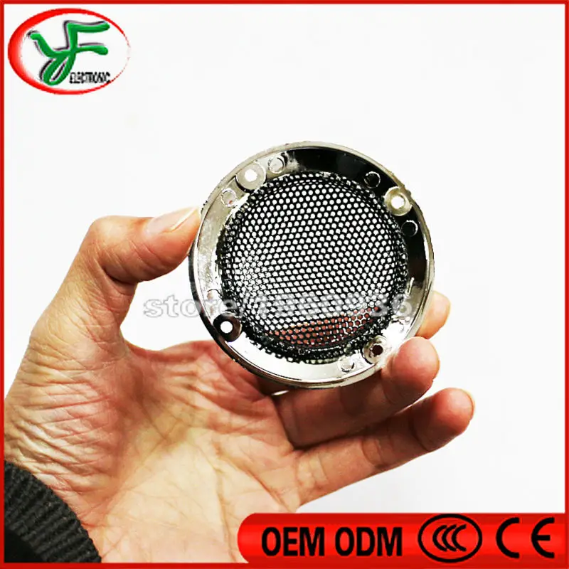 50 шт./лот серебристый черный 2 дюйма 65 мм решетка динамика лицевая панель сменная