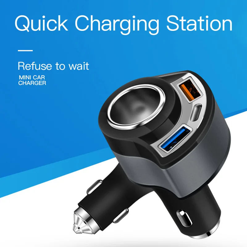 HKHUIBANG usb зарядное устройство QC 3 0 Автомобильное адаптер разъем type c для iPhone /Samsung