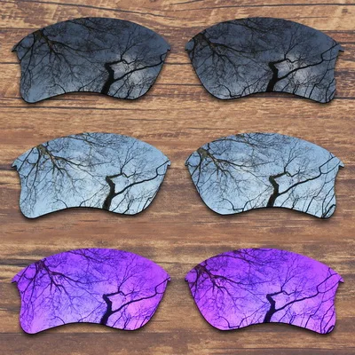 Black.Silver.Purple ToughAsNails поляризованные Сменные линзы для солнцезащитных очков Оукли Flak Jacket XLJ-несколько вариантов - Цвет линз: Black.Silver.Purple