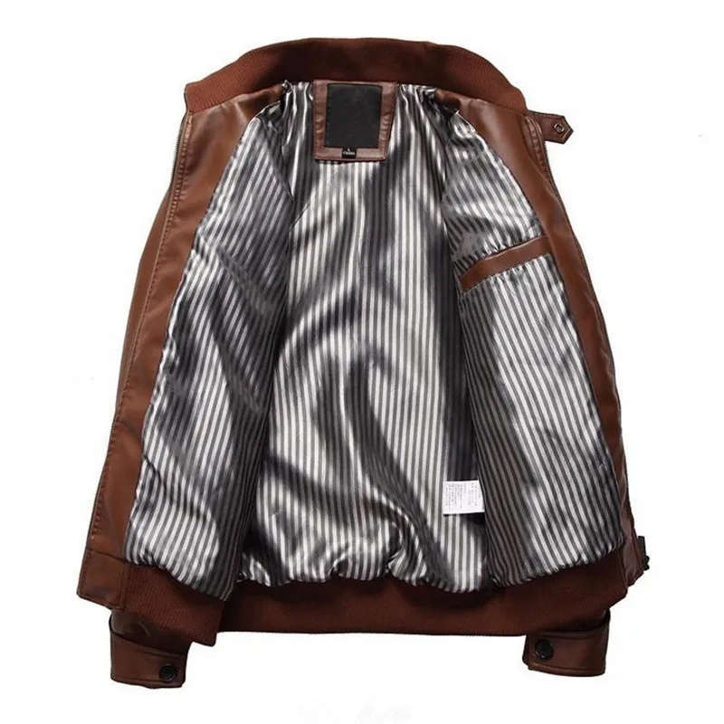 

hot fashion men's leather jacket motorcycle clothing men's coat jacket Free Shipping