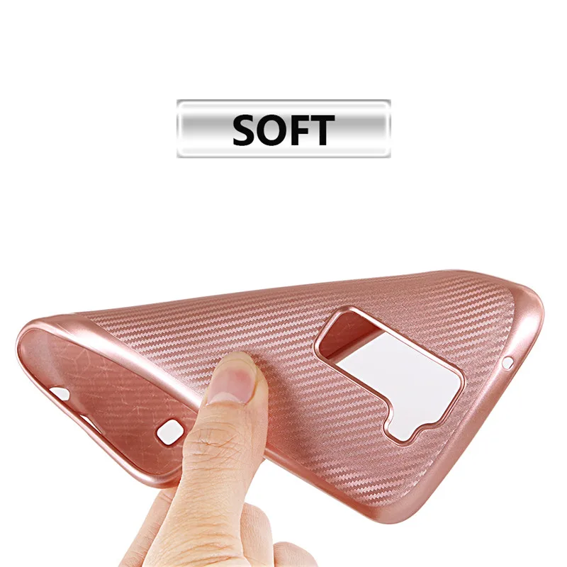 WolfRule For Case LG K8 Cover Luxury Full Protection Carbon Fiber Brushed Soft TPU K350 K350E K350N |