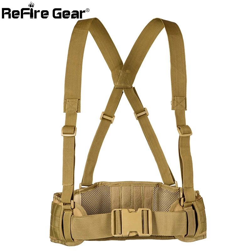 ReFire Gear Molle армейский боевой тактический пояс для мужчин SWAT Soldiers камуфляж военный