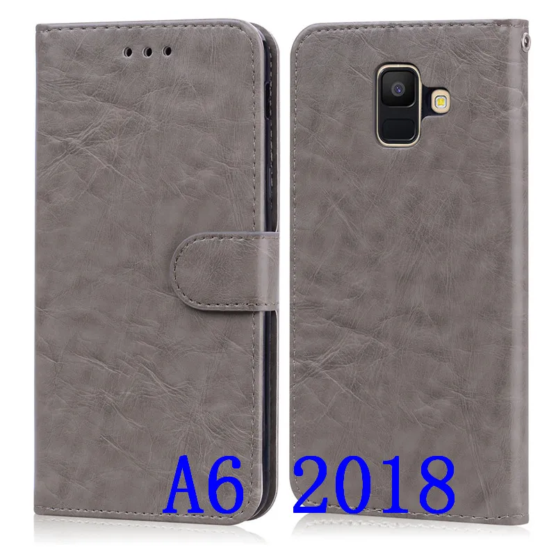 Для Samsung Galaxy A6 A6plus 2018 чехол силиконовый флип-кошелек для телефона plus кожаный |