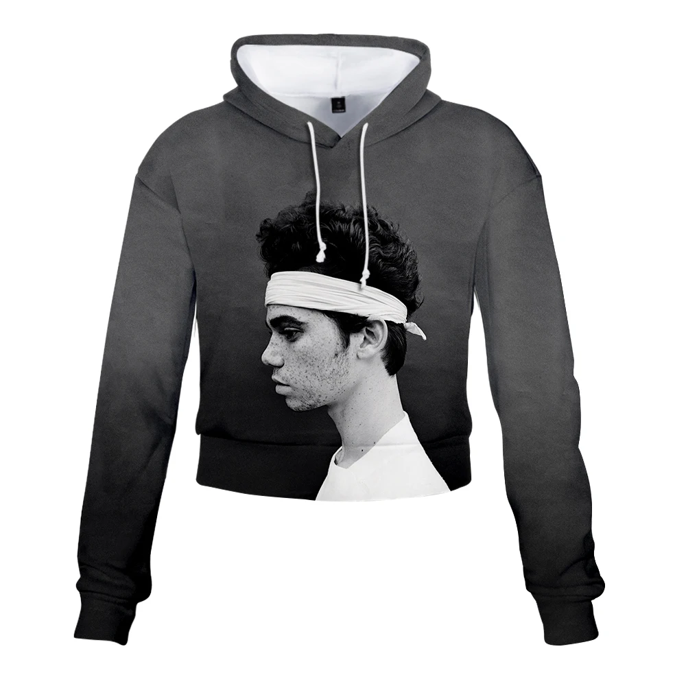 Cameron Boyce 2019 3D Печатный новый тонкий крой сексуальный открытый пупок толстовки с