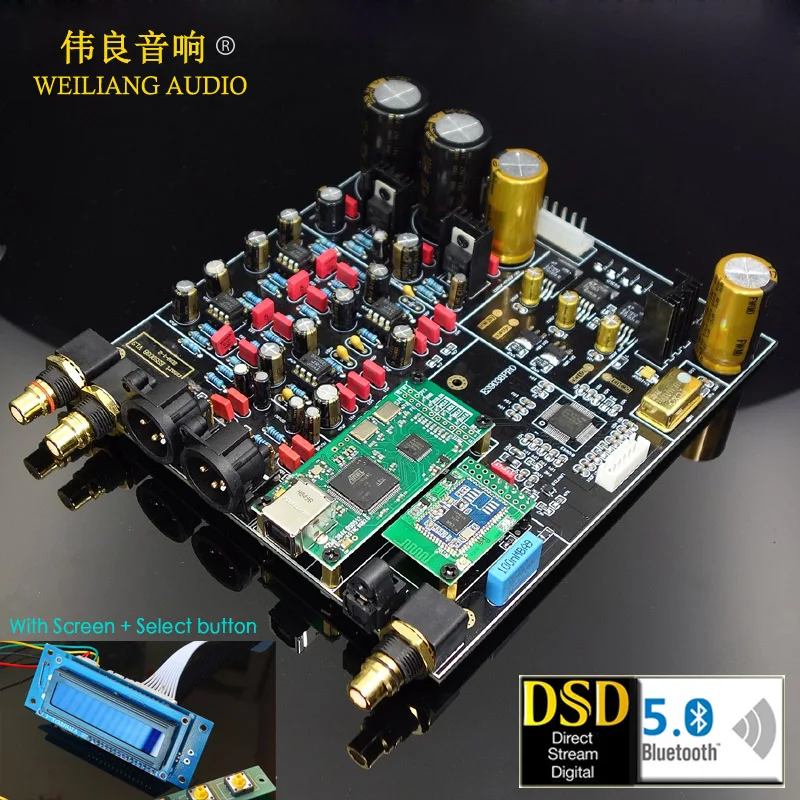 2019 Новинка! HIFI ES9018/ES9028PRO/ES9038PRO + XMOS XU208/Amanero USB декодер цап плата поддержка добавить