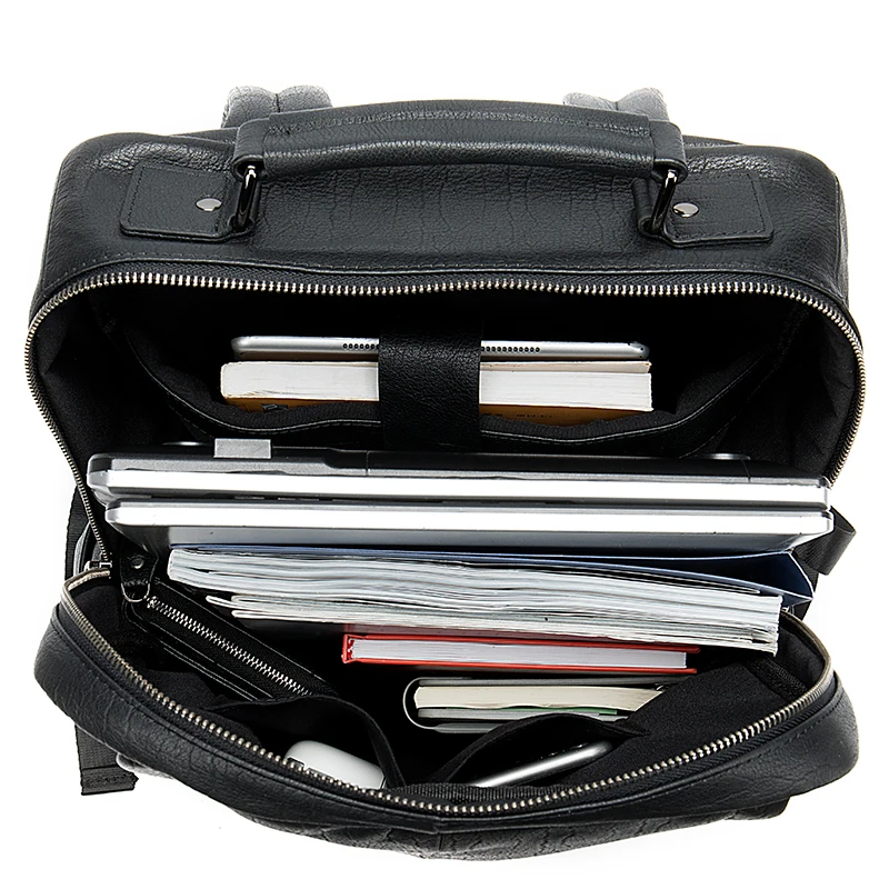 Рюкзак WESTAL из натуральной кожи для мужчин повседневный ранец ноутбука 15 дюймов