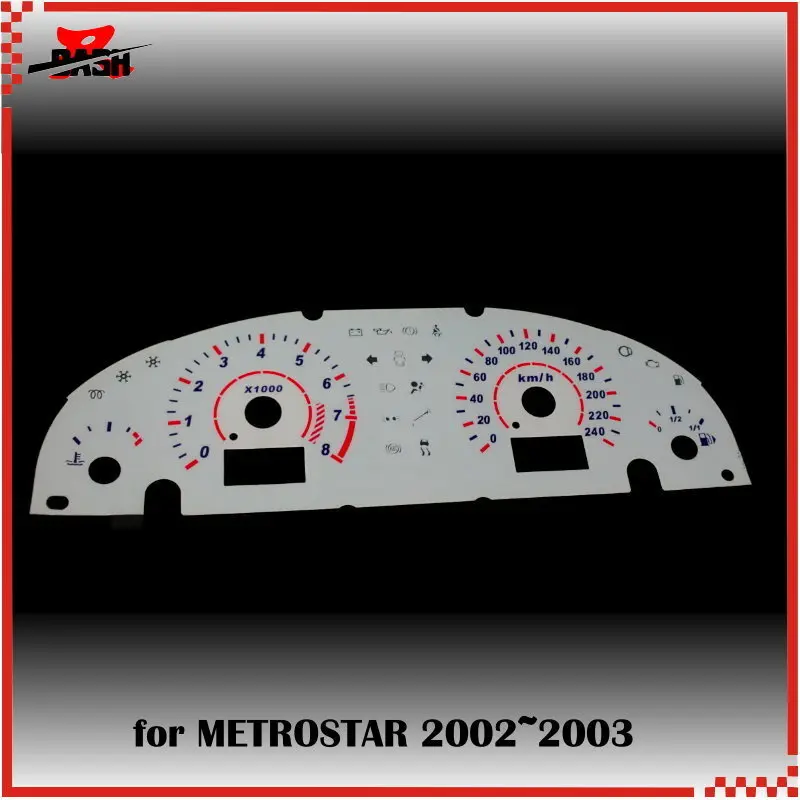 DASH EL Glow Gauge для Mondeo Mk3 Metrostar 2002 2003 обратное свечение белое лицо голубое зеленое