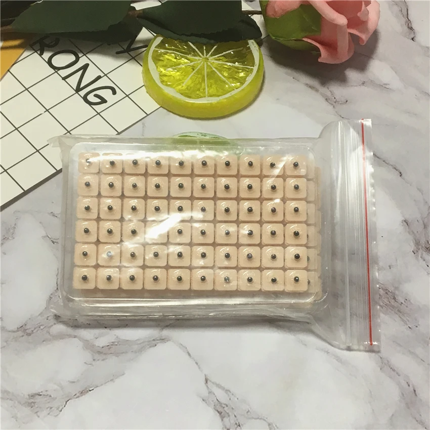 600 Pcs 600 шт./партия, наклейки для расслабляющих ушей, ушко иглы для акупунктуры семена ваккарии, ушной массаж, ушной Пастер, пресс, семена, уход за ушами - Цвет: 600 Pcs
