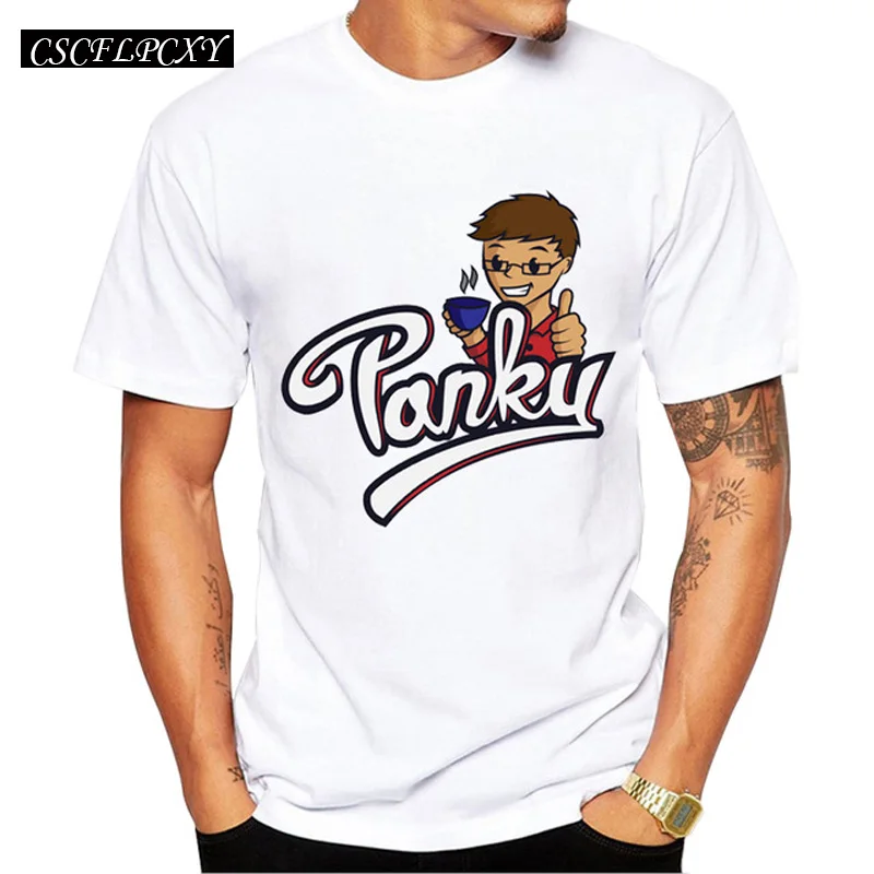 Мужские футболки с коротким рукавом Стильные повседневные логотипом Panky хит