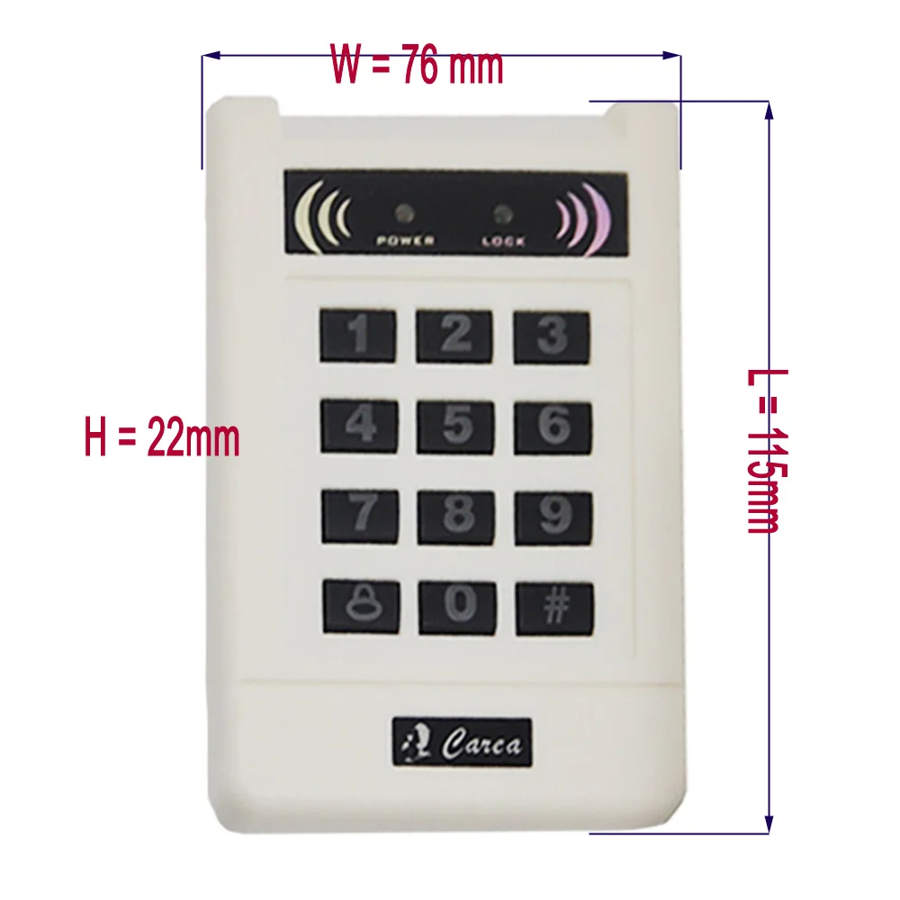 CR 3105A Бесплатная доставка Carea 1000 пользователя приближения WG26 RFID 125 кГц EM карта