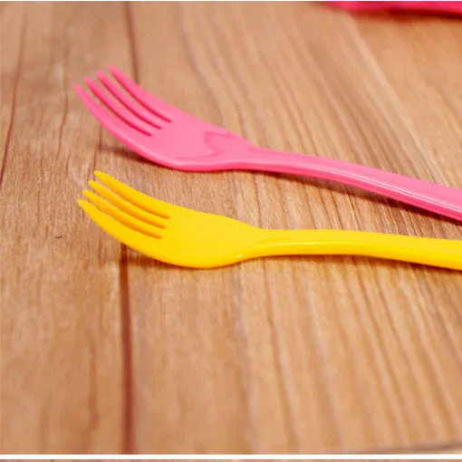 2015 профессиональная Экологически чистая пластиковая фруктовая вилка для дня