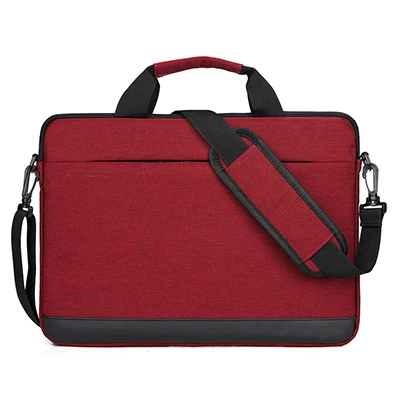 red 11 12 13 14 15 дюймов водостойкая сумка для ноутбука чехол для MacBook Air Pro планшеты сумки тетрадь чехол рукав сумка для путешествий портфели - Цвет: red