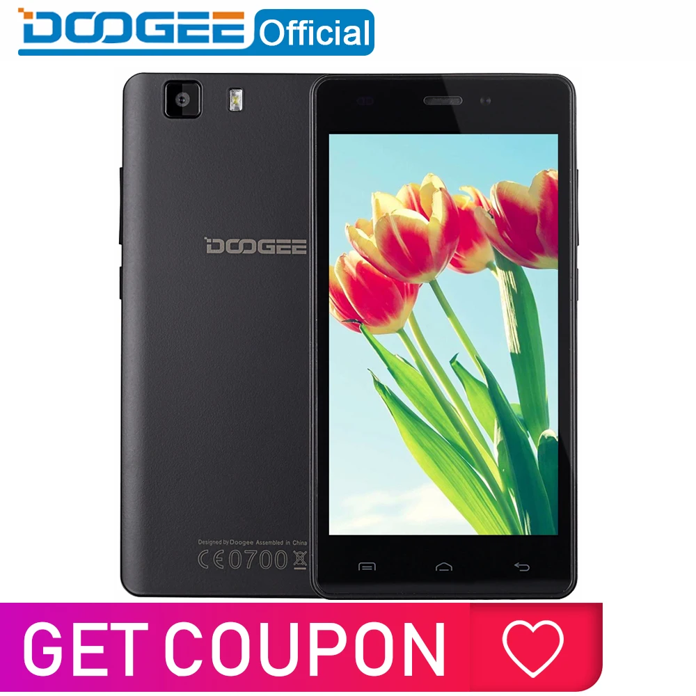 Оригинал DOOGEE X5 мобильные телефоны 5 0 InchHD 1 ГБ Оперативная память + 8 GB Встроенная