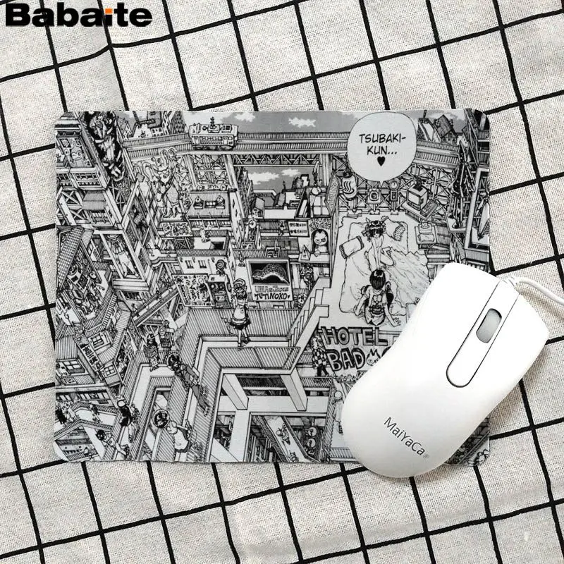 Babaite простой дизайн таинственная девушка силиконовый коврик для мыши игра