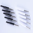 10 шт. 3,5 мм стерео гарнитура разъем Jack 2,5 мм 4-полюсный 3,5 аудио разъем адаптера переменного тока Разъем для Iphone белого и черного цвета