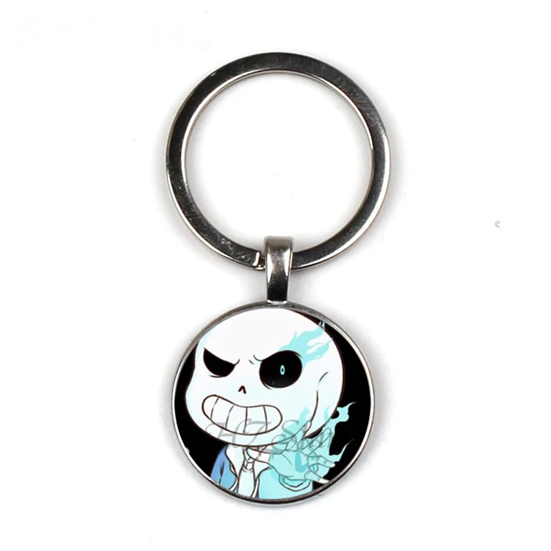 Игровой брелок Undertale круглый стеклянный для автомобиля|Брелоки| |