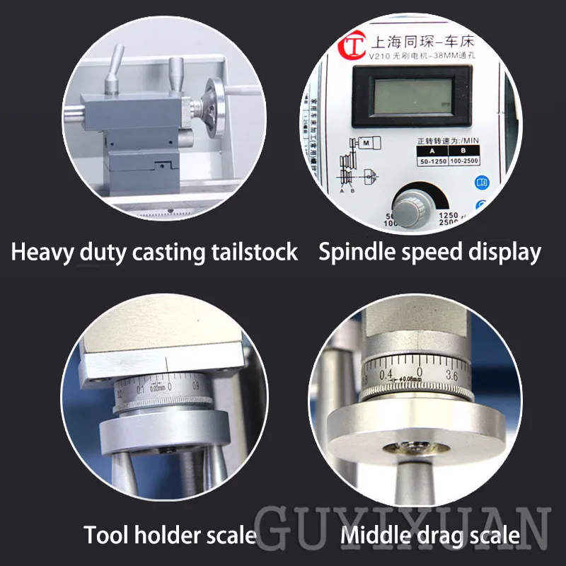 Маленький горизонтальный токарный станок многофункциональный бытовой