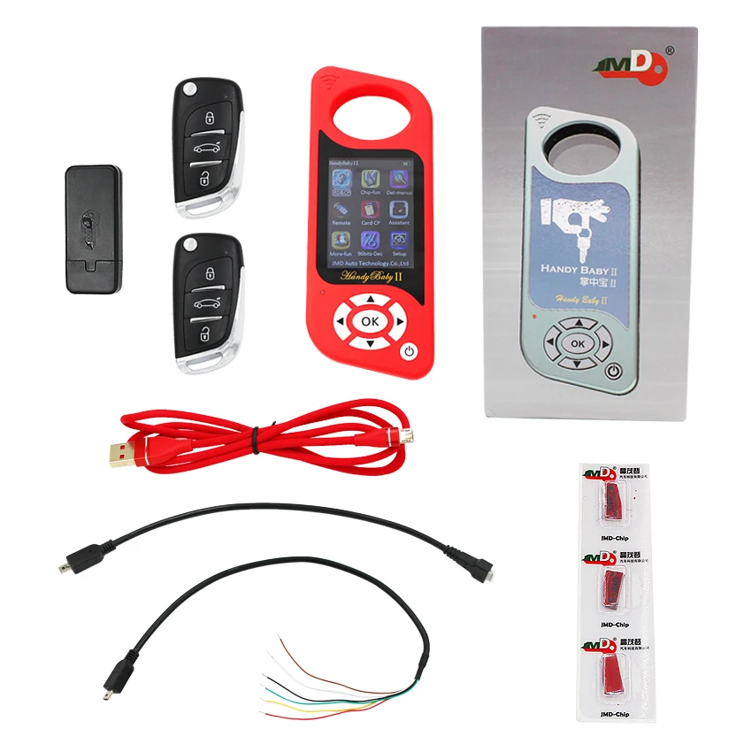 Автомобильный ключ JMD Handy Baby II для 4D/46/48/G/47 чипов программатор 2 английский язык с G