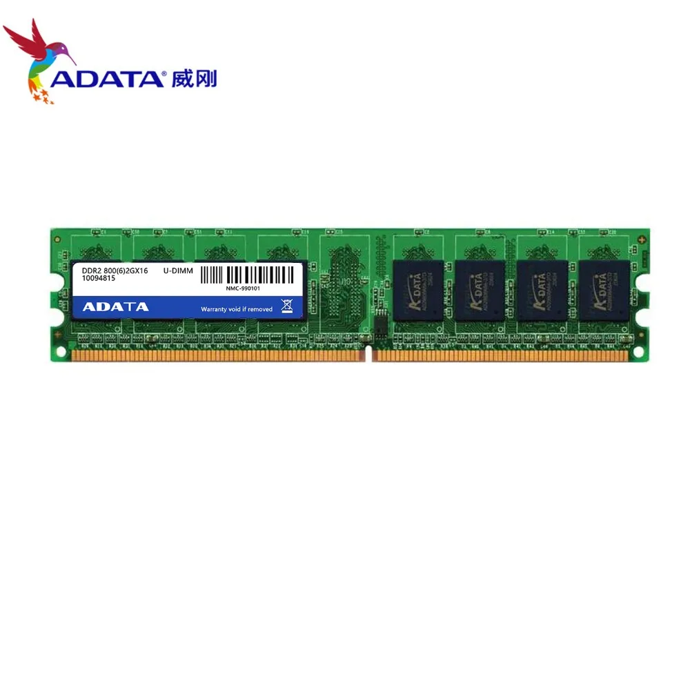 AData 2GB 2G 800MHz 2RX8 PC2 6400U DDR2 PC RAM 800 6400 240 контактный U DIMM память рабочего